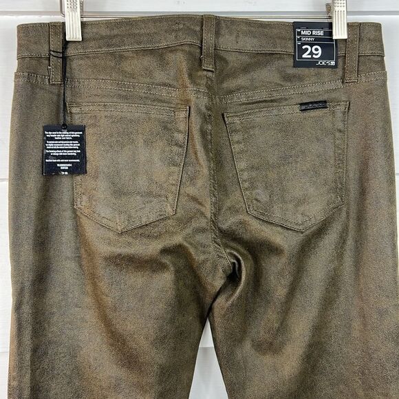 NWT Joe’s Jeans Coated Denim Mid-Rise Skinny in Montana Size 29 - Picture 8 of 14